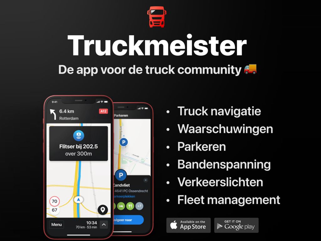 Flitsmeister presenteert app<kleur> Truckmeister</kleur>